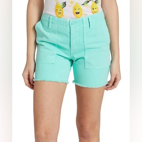 Le Superbe Pants - Le Superbe Beach Crawler Maldives Blue Cut Off Shorts Size 6 NWT
